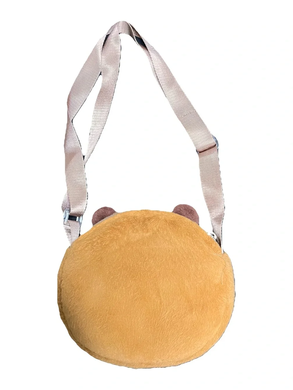 Plush Bear Crossbody Bag for Kids - Tan